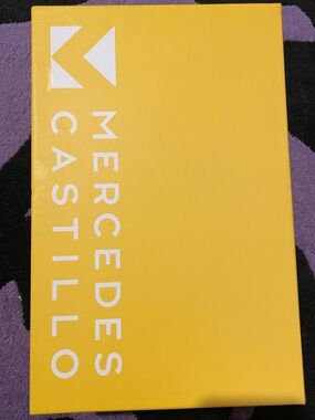 NWT Yellow Mercedes Castillo empty shoe box